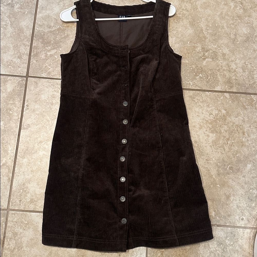 Women’s gap corduroy dress chocolate brown 10